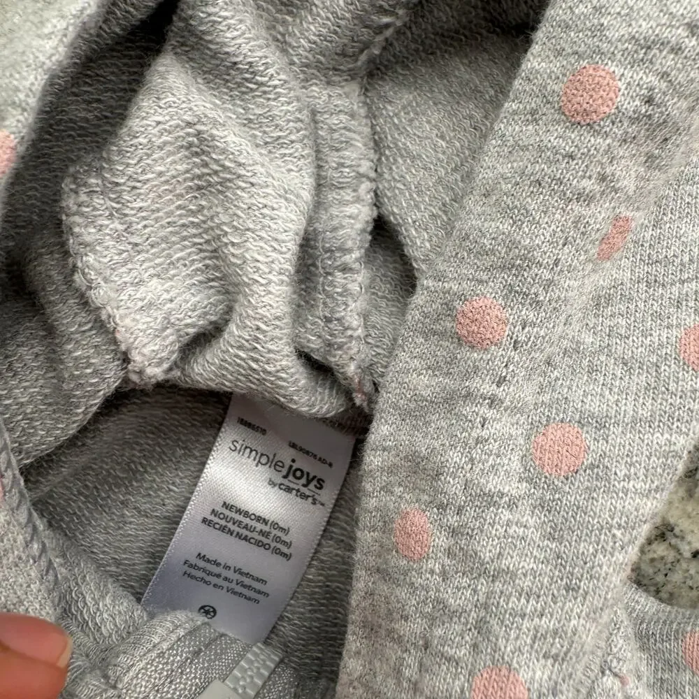 Simple Joys by Carters baby girl bundle newborn one piece jacket